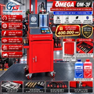 Máy Kiểm Tra & Vệ Sinh Kim Phun Buồng Đốt OMEGA OM-3F (HH0001890) bàn giao lắp đặt thực tế