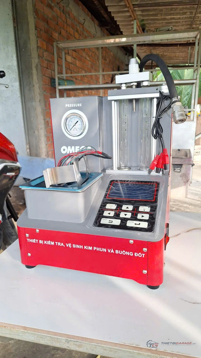 Góc chụp nghiêng chi tiết thân máy OM-3F tại xưởng khách hàng Cà Mau