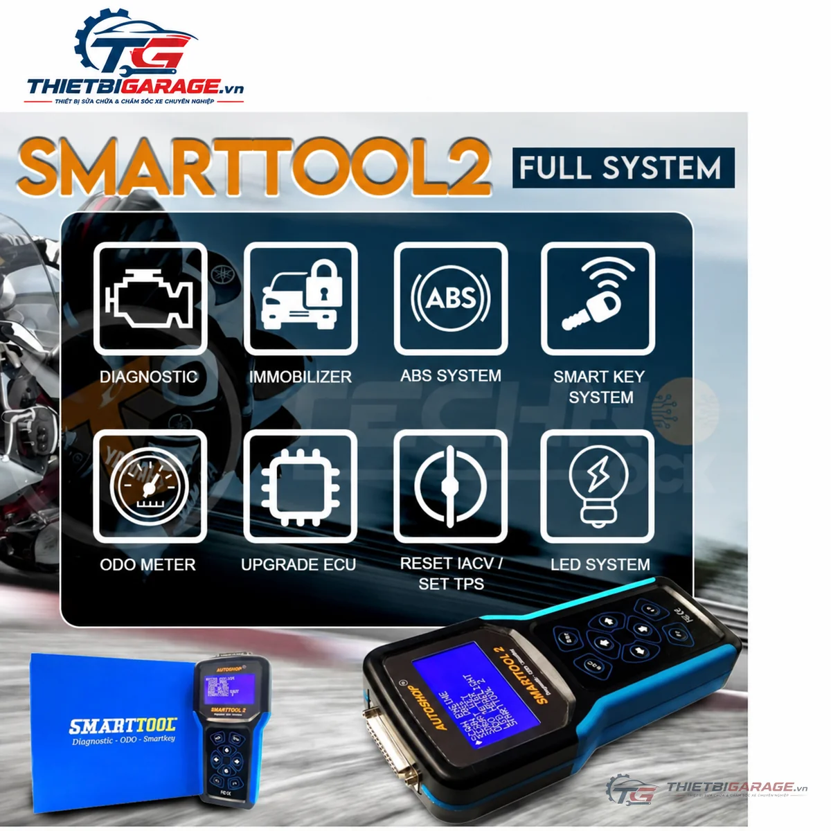 Hệ sinh thái máy đọc lỗi Smarttool 2 sẵn hàng phục vụ toàn quốc tại ThietBiGarage