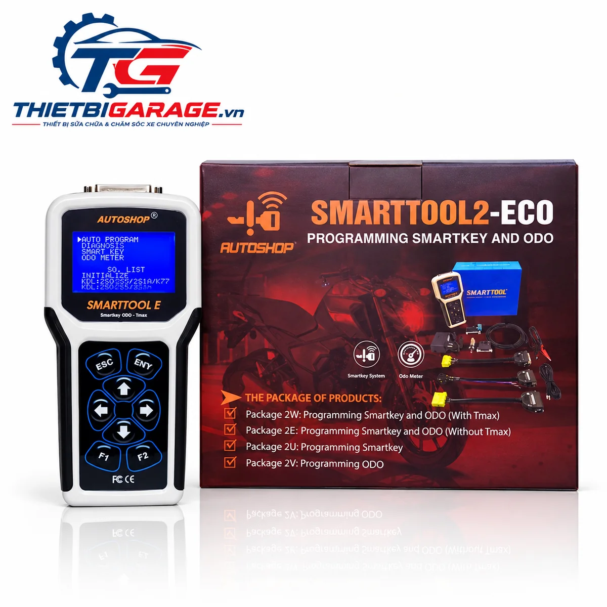 Máy Lập Trình Khóa Smartkey & Hiệu Chỉnh ODO Smarttool ECO 2W Chính Hãng Autoshop