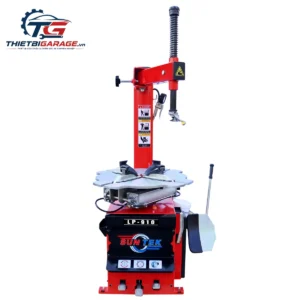 Máy tháo lốp Suntek LP-910 góc nghiêng trang bị cần gật gù và xi lanh ép mép lốp mạnh mẽ