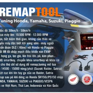 bảng tính năng remap mở tua trị hụt ga máy remaptool