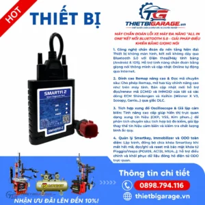 máy đọc lỗi xe máy smartfi 2 all in one bluetooth kết nối điện thoại
