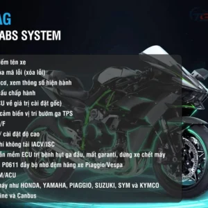 Tính Năng Chuẩn Đoán Động Cơ PGM-FI Và Hệ Thống Phanh ABS Máy MOTORDIAG