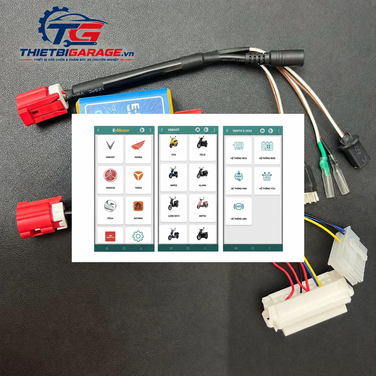 tính năng kết nối bluetooth đọc xóa lỗi thiết bị chẩn đoán e-motor